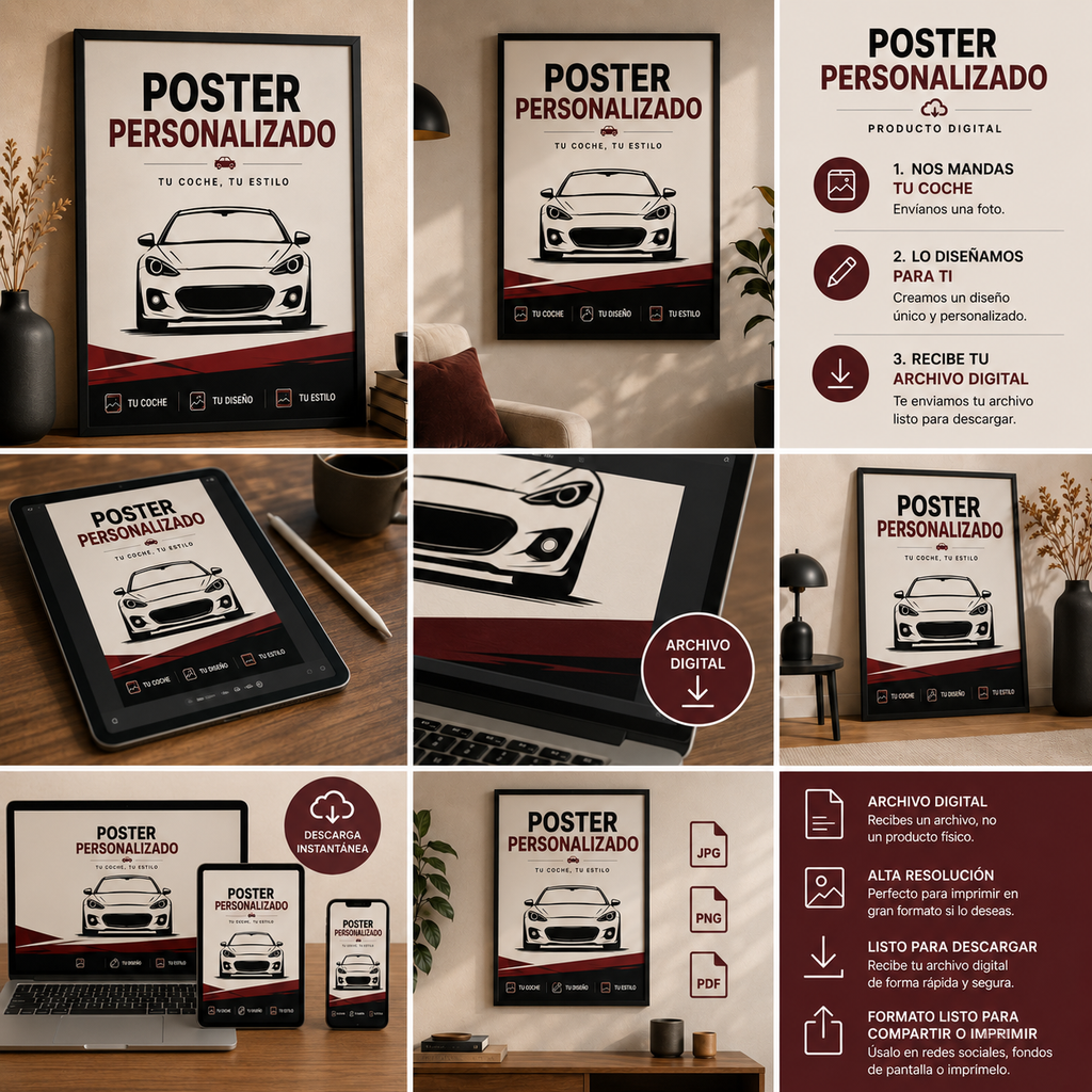 Poster personalizado de tu coche!