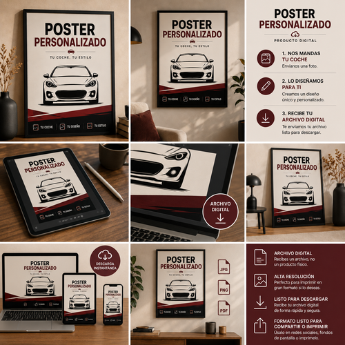 Poster personalizado de tu coche!